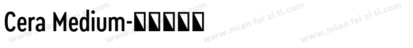 Cera Medium字体转换